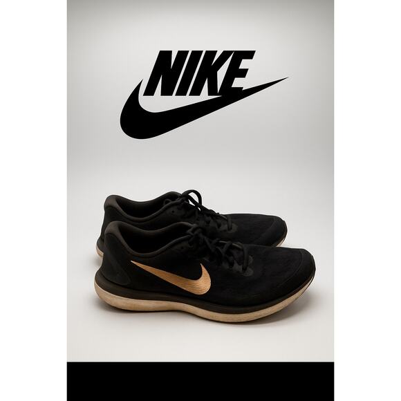 Nike Black w/ Gold Sneakers Sz. 11 - Picture 1 of 9